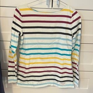 Talbots Multicolor Striped Long Sleeve Top